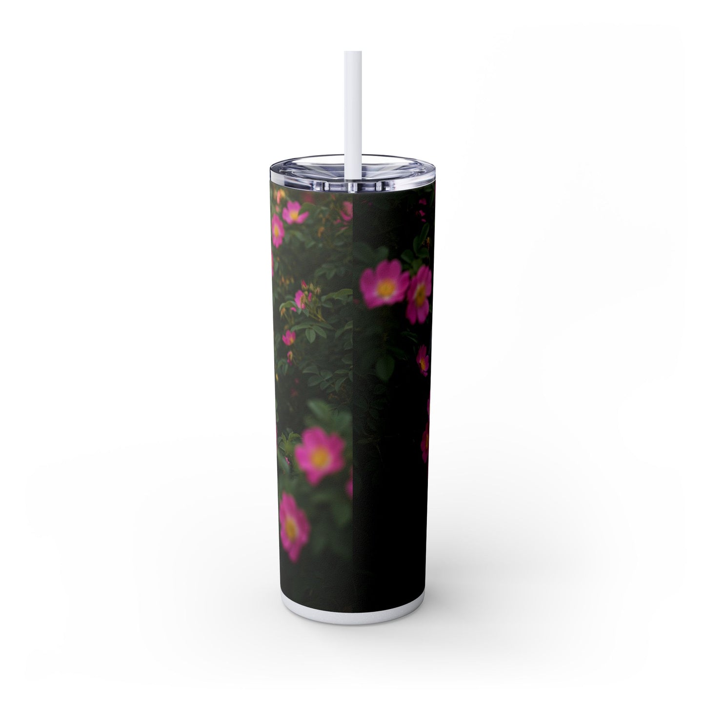 Old English Sheepdog Skinny Tumbler with Straw, 20oz