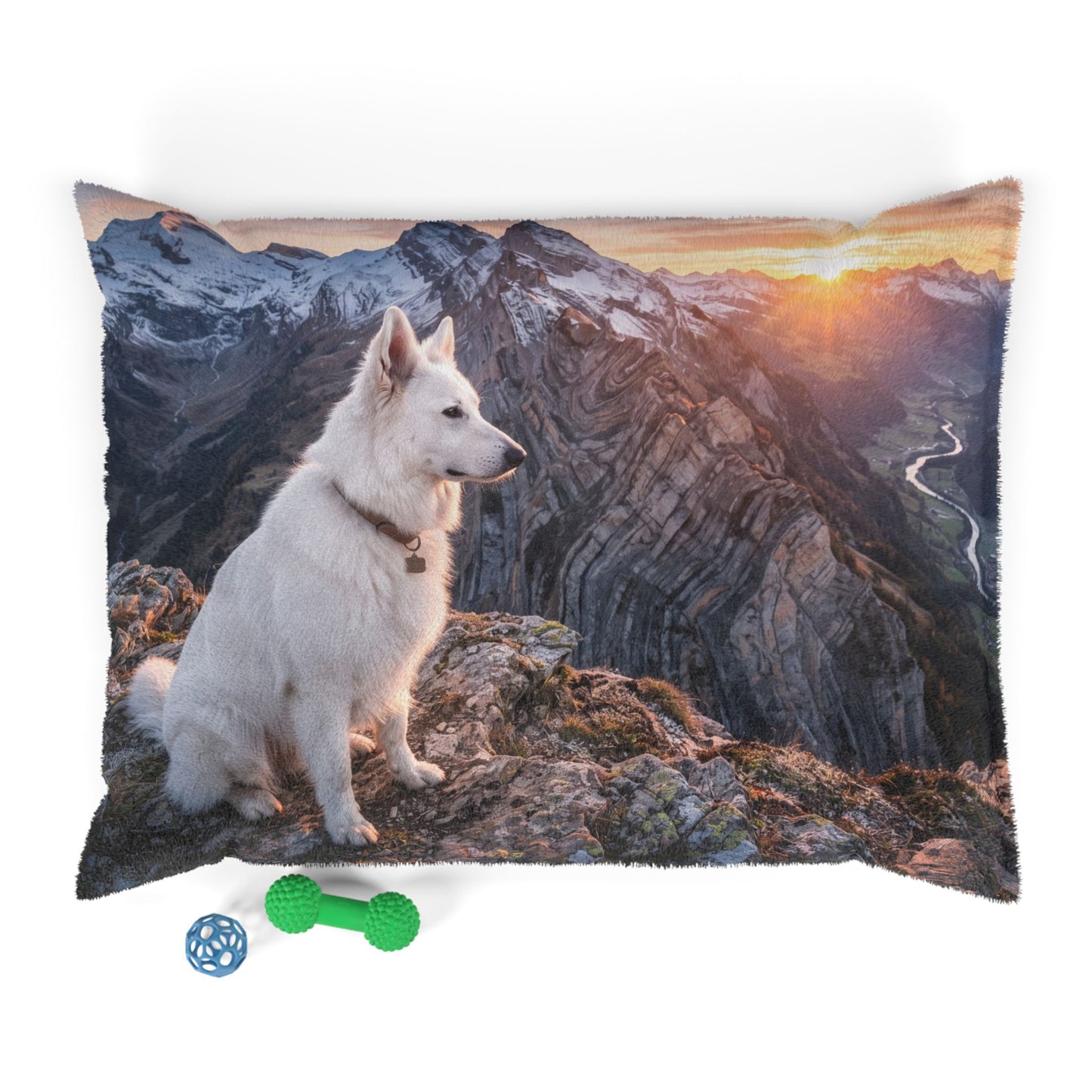 White Swiss Shepherd Dog Pet Bed
