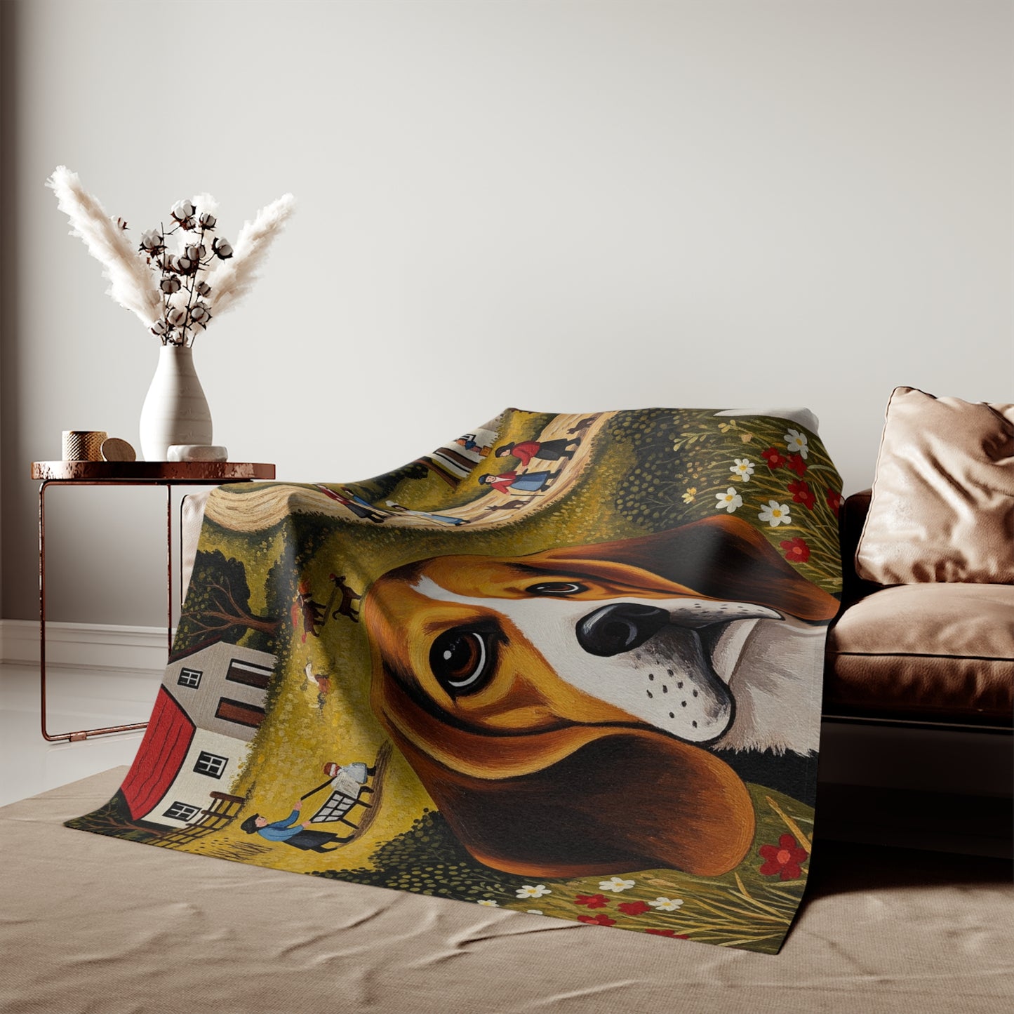 Beagle Sweatshirt Blanket