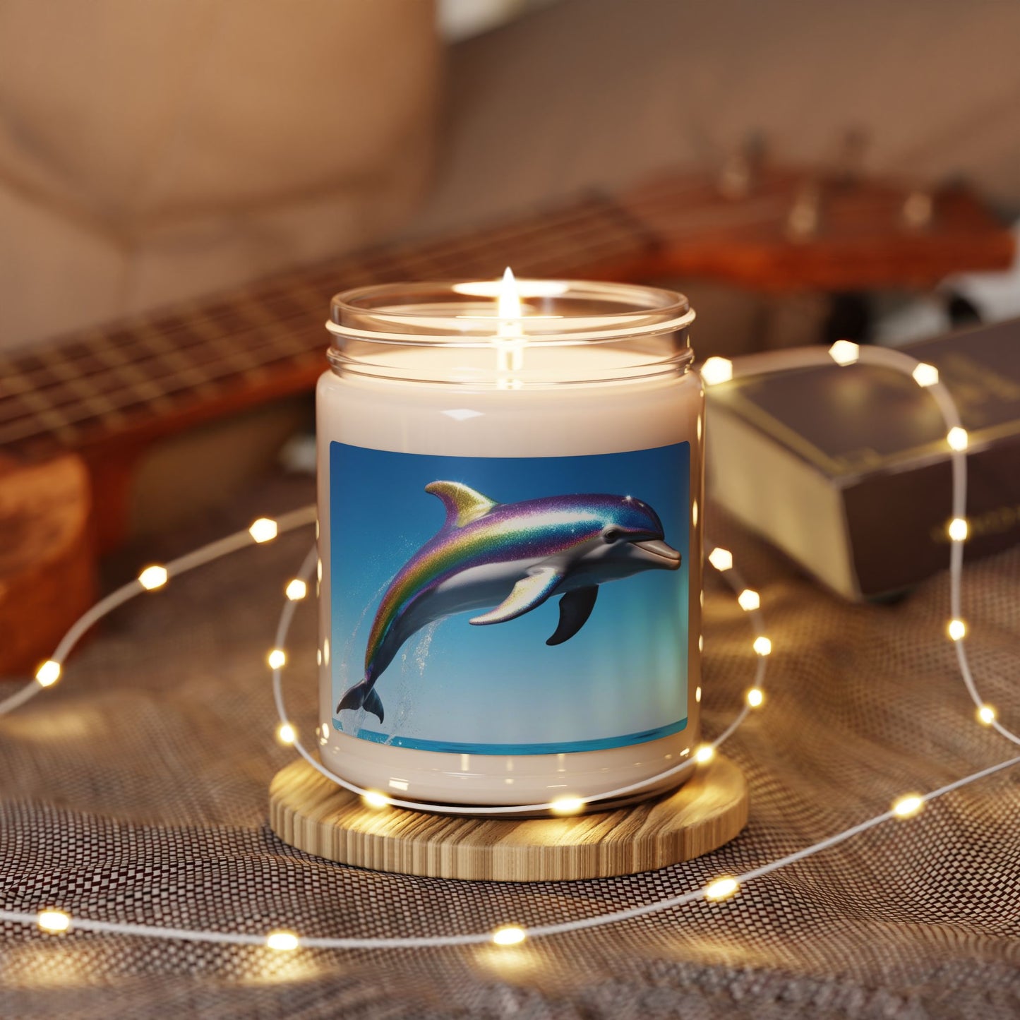 Rainbow Dolphin- Scented Soy Candle, 9oz