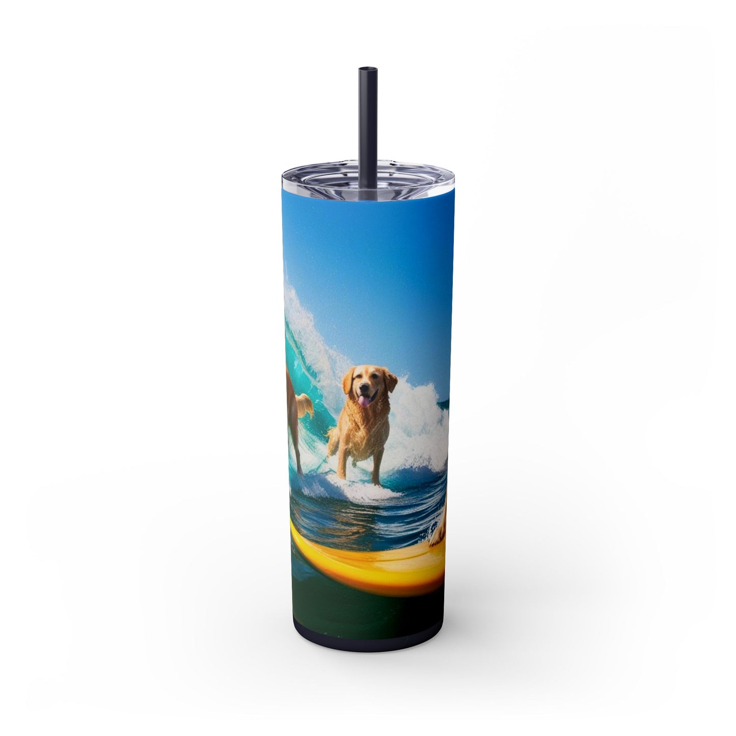Surf Dogs Tumbler with Straw, 20oz