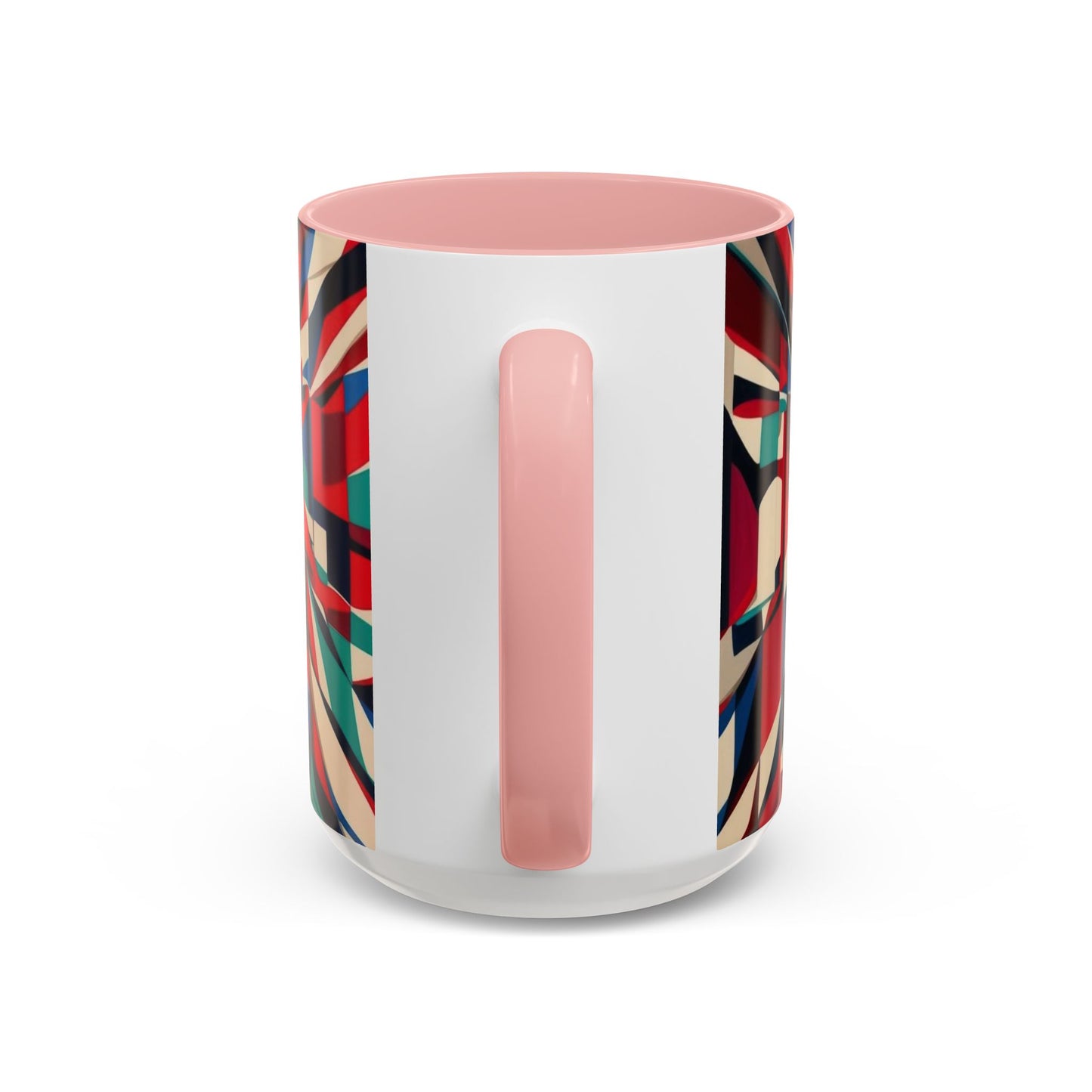 Optical Illusion Accent Mug – Ceramic Coffee Cup