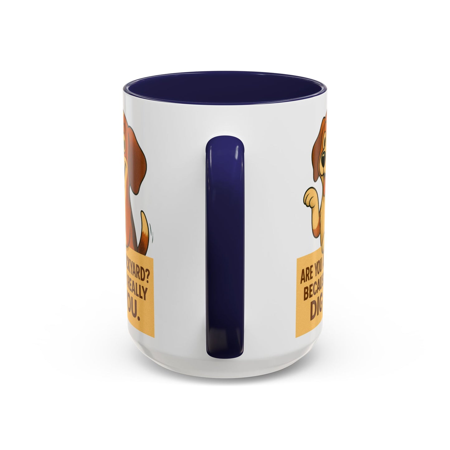 Backyard Dig Accent Coffee Mug - Perfect Gift for Dog Lovers