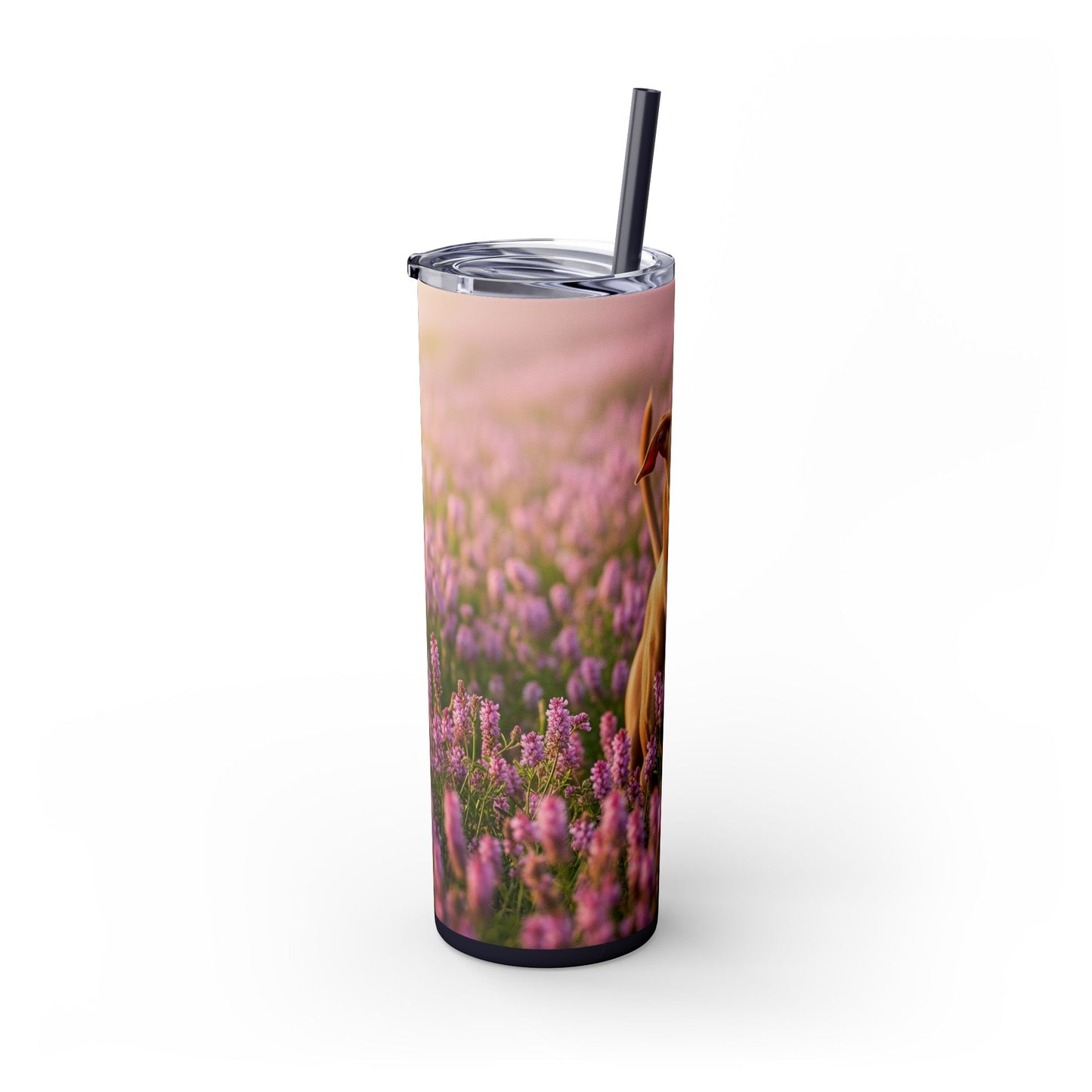 Skinny Tumbler with Straw – 20 oz Stainless Steel Cup
