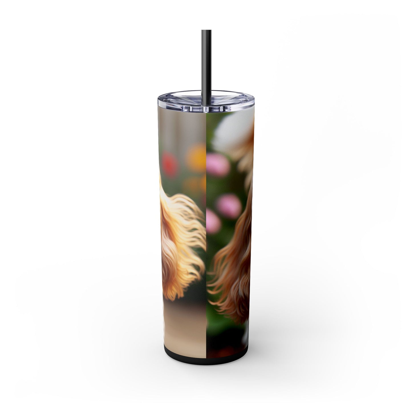 Skinny Tumbler with Straw – 20 oz Stainless Steel Cup