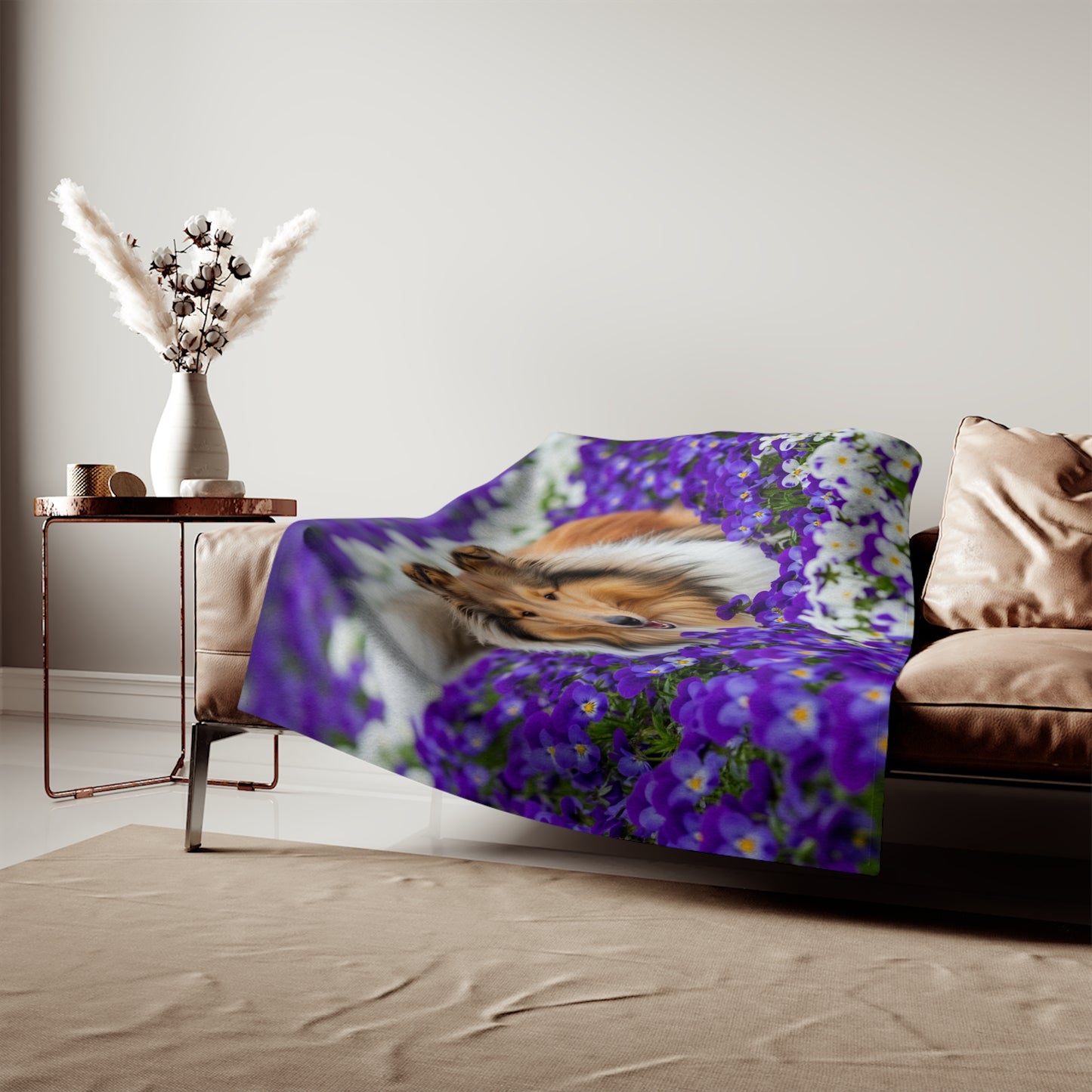 Collie Sweatshirt Blanket