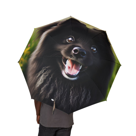 Finnish Lapphund Semi-Automatic Foldable Umbrella