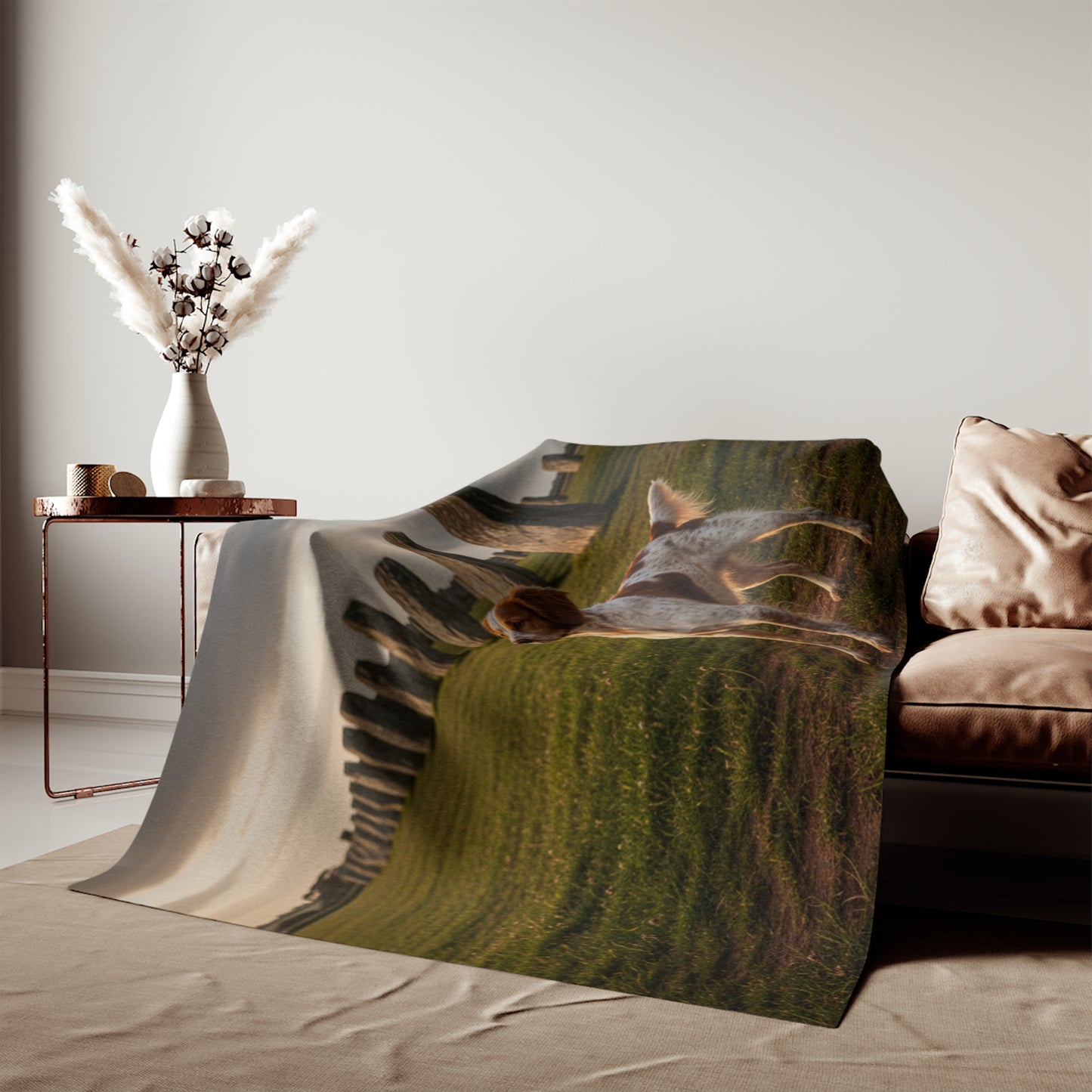 Brittany Spaniel Blanket