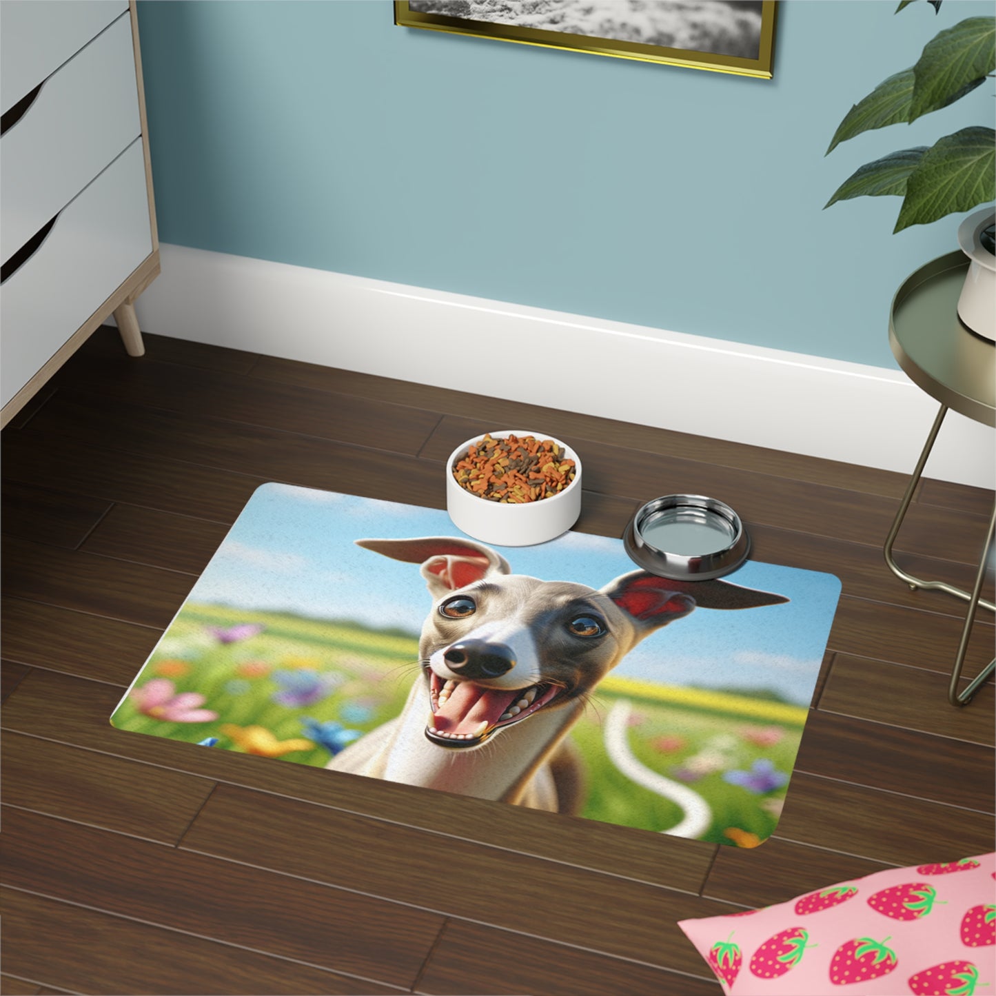 Pet Food Mat (12x18) - Whippet