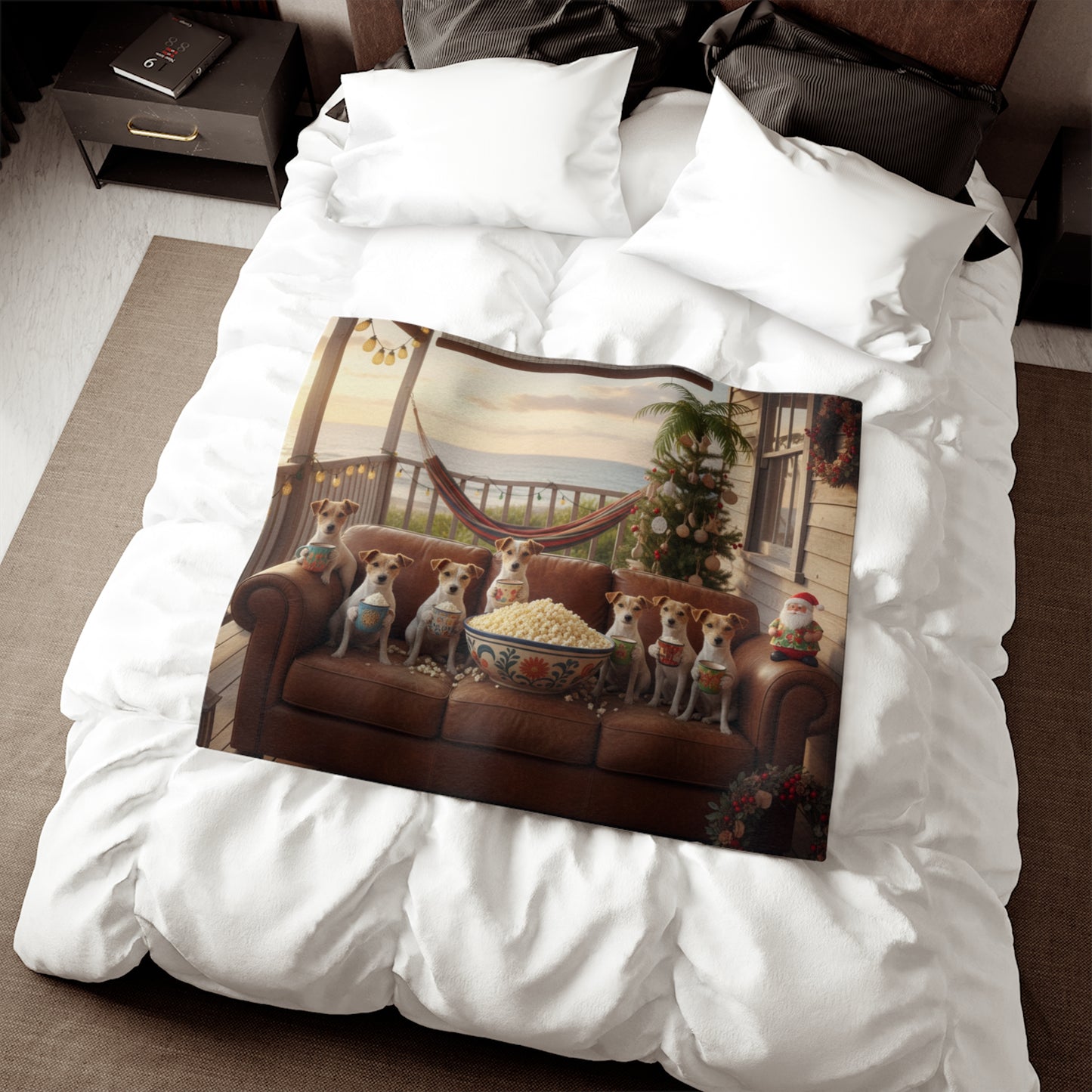 Coastal Holiday Veranda Blanket