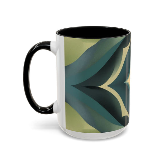 Optical Illusion Accent Mug – Ceramic Coffee Cup