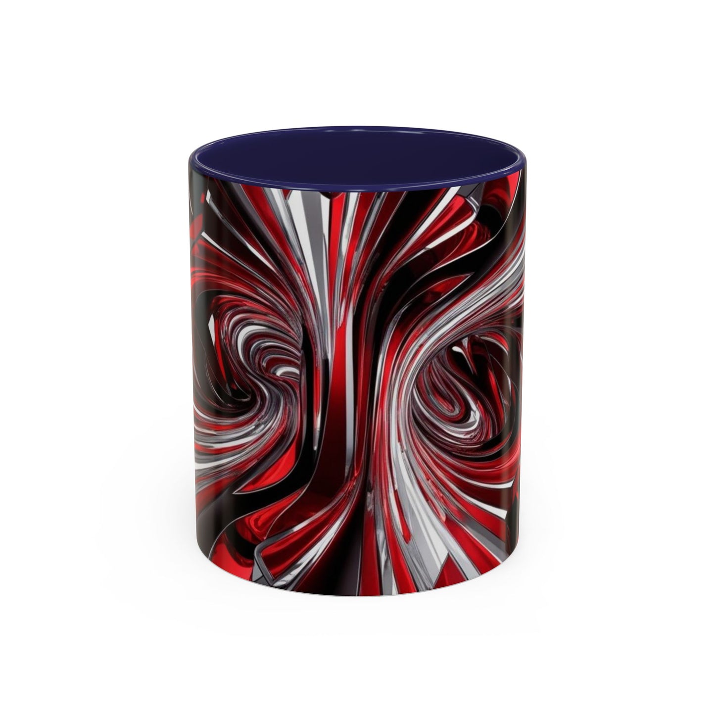 Optical Illusion Accent Mug – Ceramic Coffee Cup