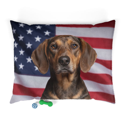 American Leopard Hound Patriotic Pet Bed