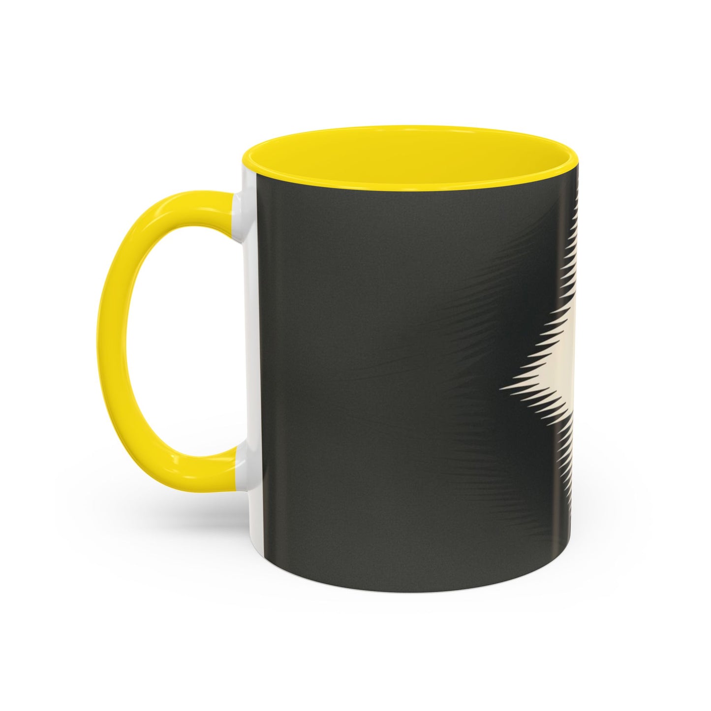 Optical Illusion Accent Mug – Ceramic Coffee Cup