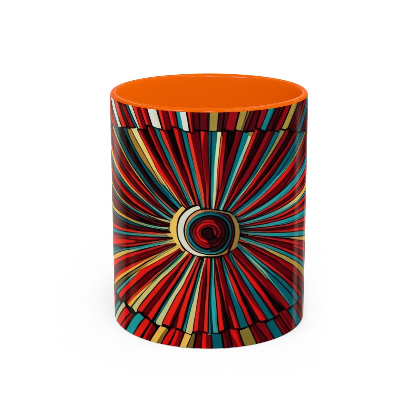 Optical Illusion Accent Mug – Ceramic Coffee Cup