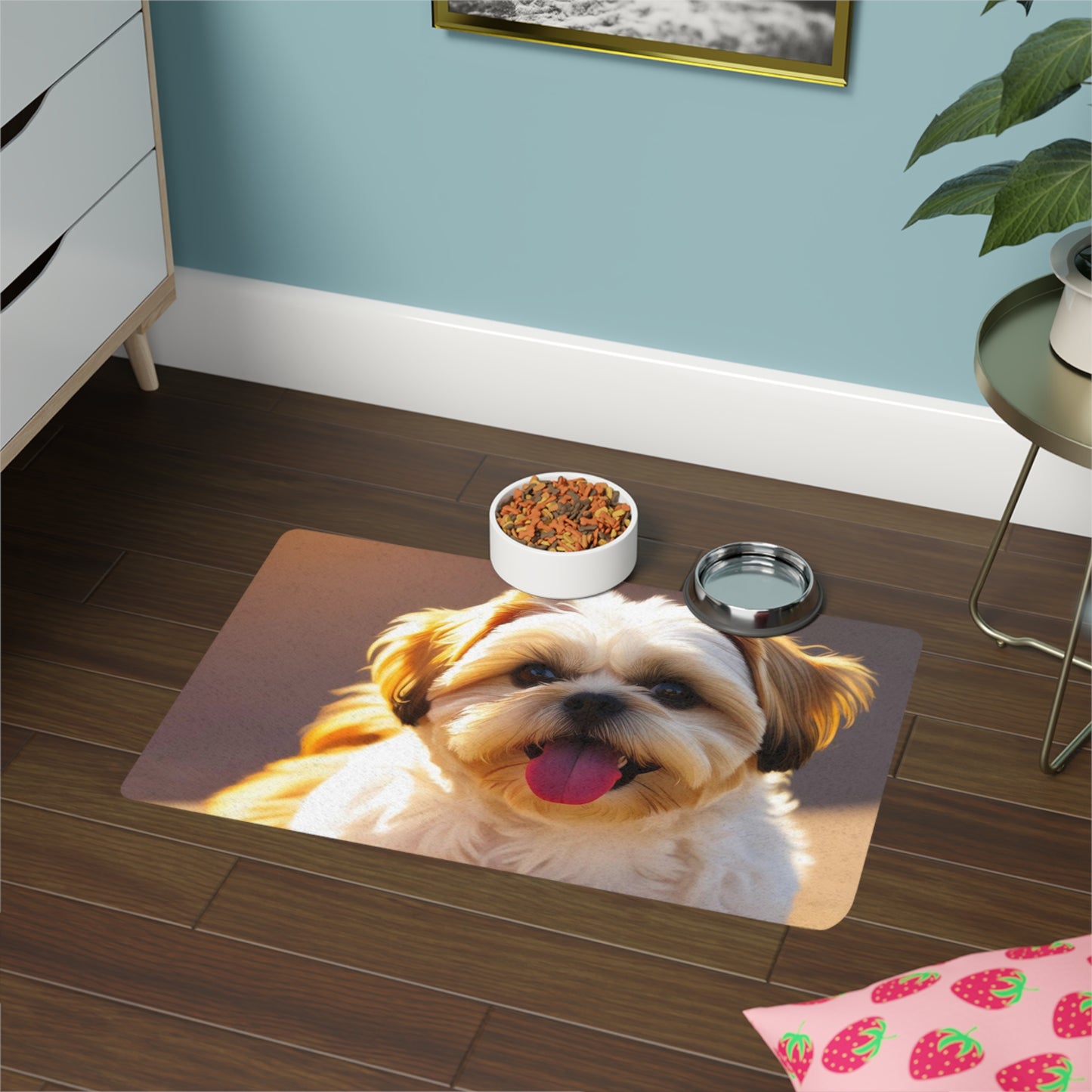 Pet Food Mat (12x18) - Shih Tzu