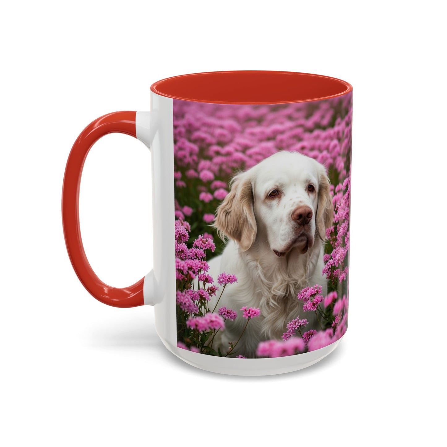 Clumber Spaniel Accent Coffee Mug - Perfect Gift for Dog Lovers