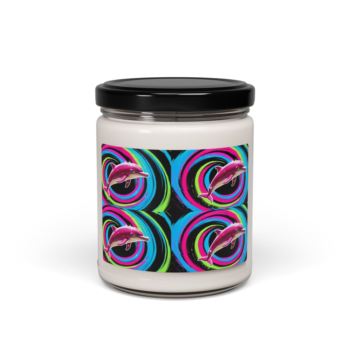 Glittery Dolphin- Scented Soy Candle, 9oz