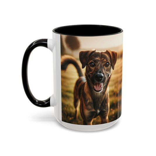 Mug à café Mountain Cur Accent - Cadeau idéal pour les amoureux des chiens
