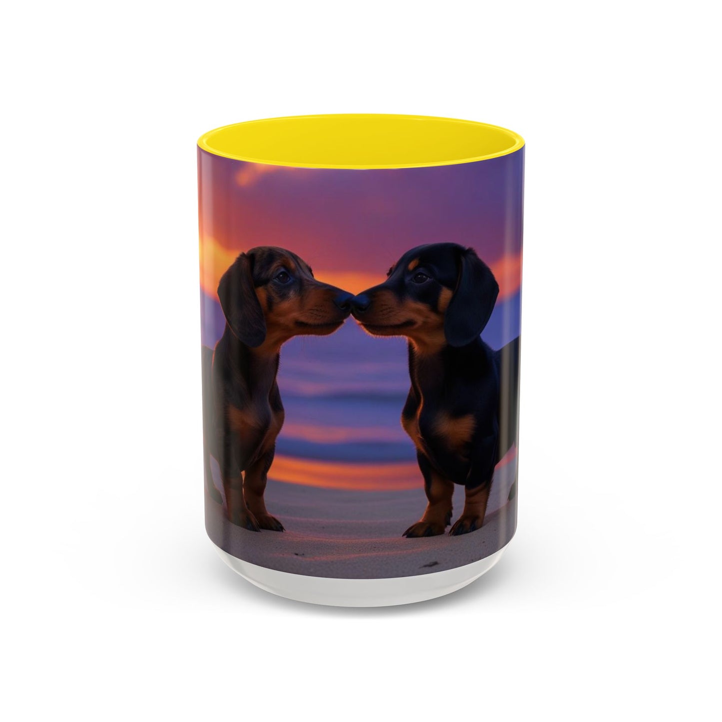 Dachshund Love Accent Coffee Mug - Perfect Gift for Dog Lovers