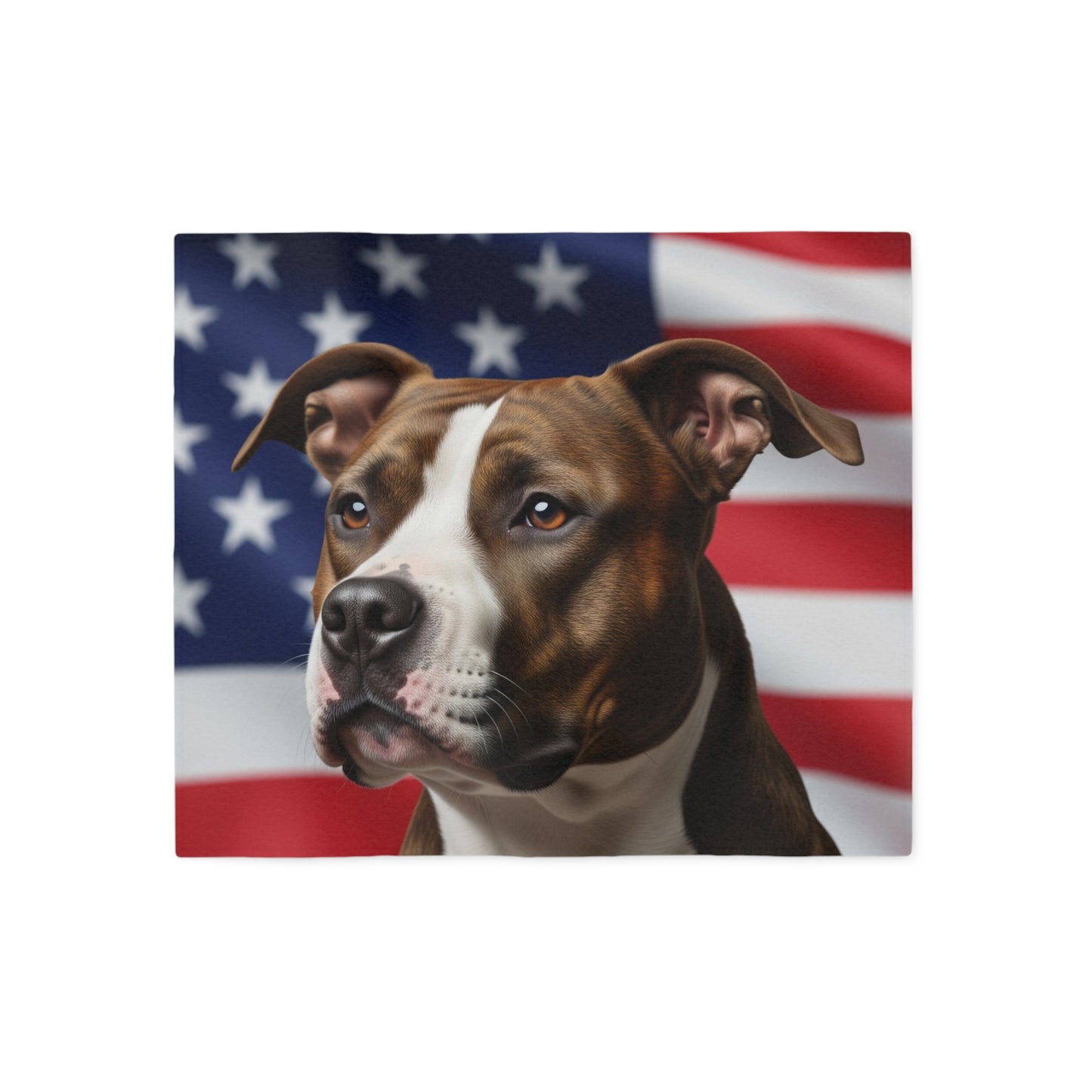 American Staffordshire Terrier Patriotic Blanket