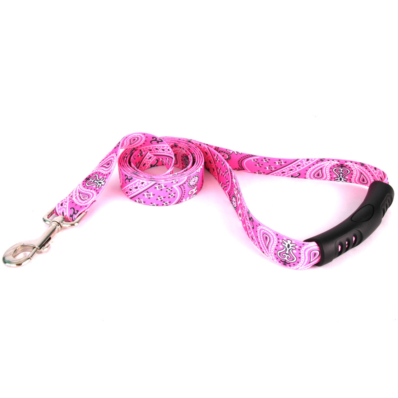 Laisse pour chien rose bandana