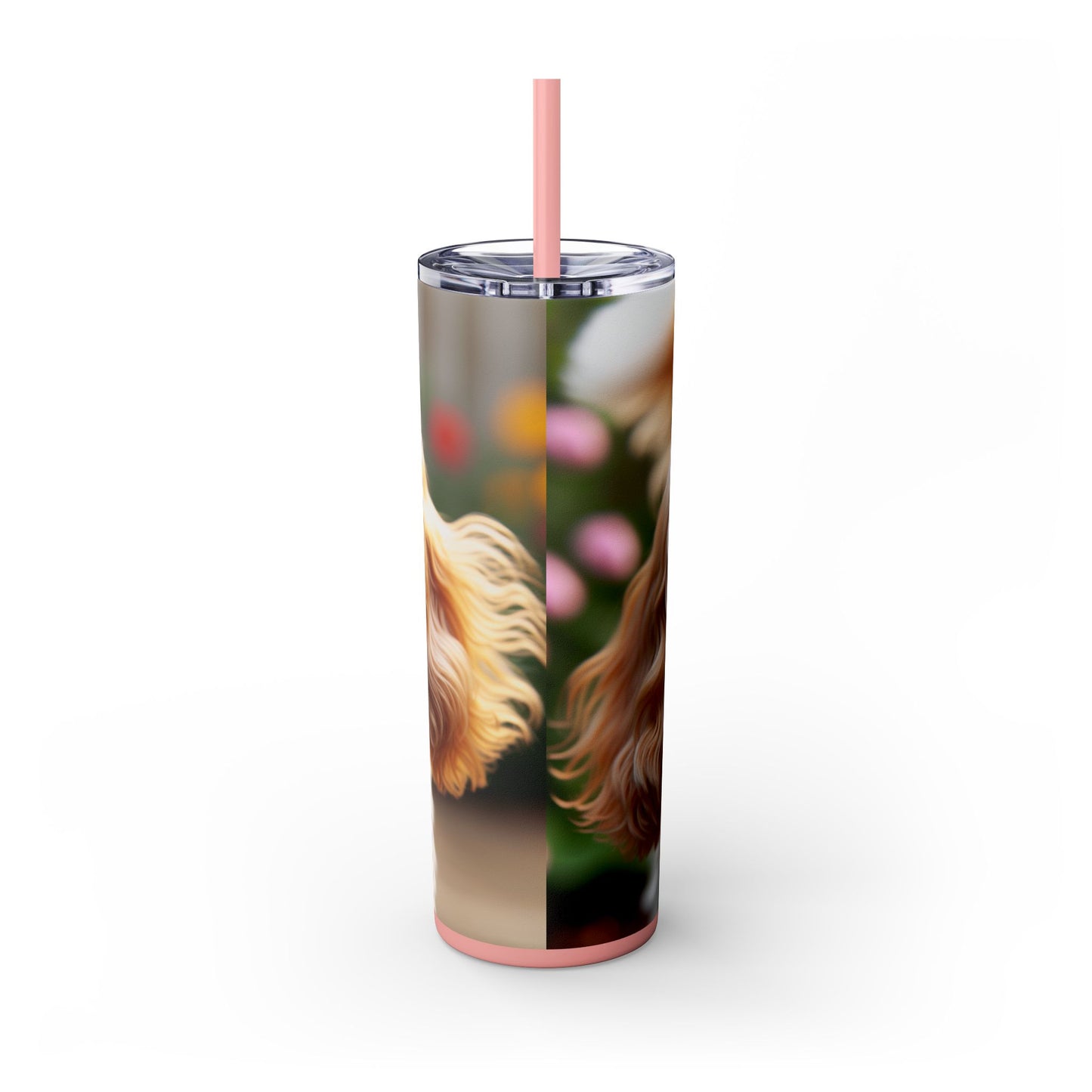 Skinny Tumbler with Straw – 20 oz Stainless Steel Cup