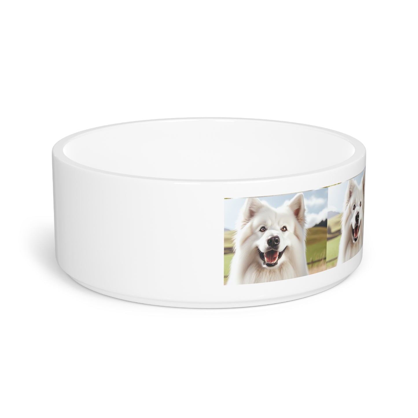 White Swiss Shepherd Dog Pet Bowl