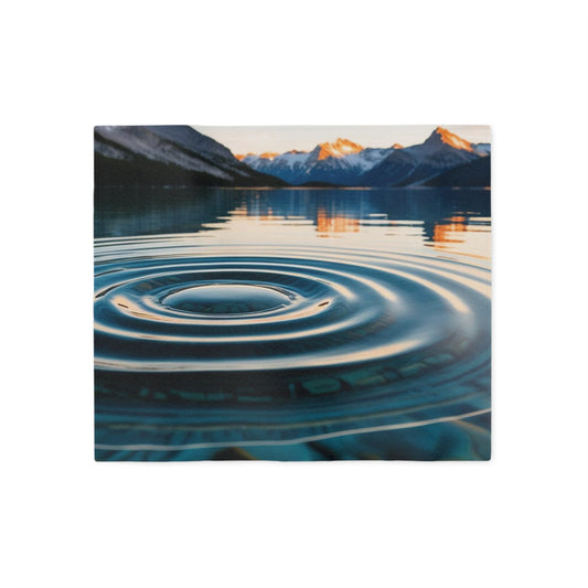 Ripple in a Mountain Lake Sweatshirt Blanket