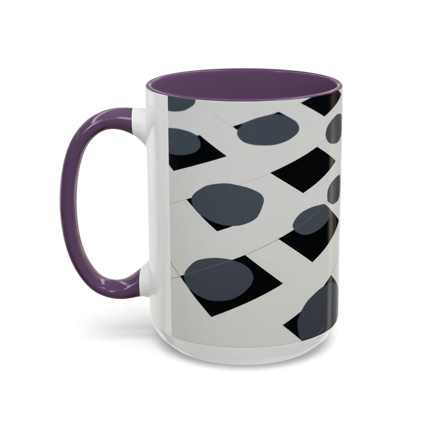 Optical Illusion Accent Mug – Ceramic Coffee Cup