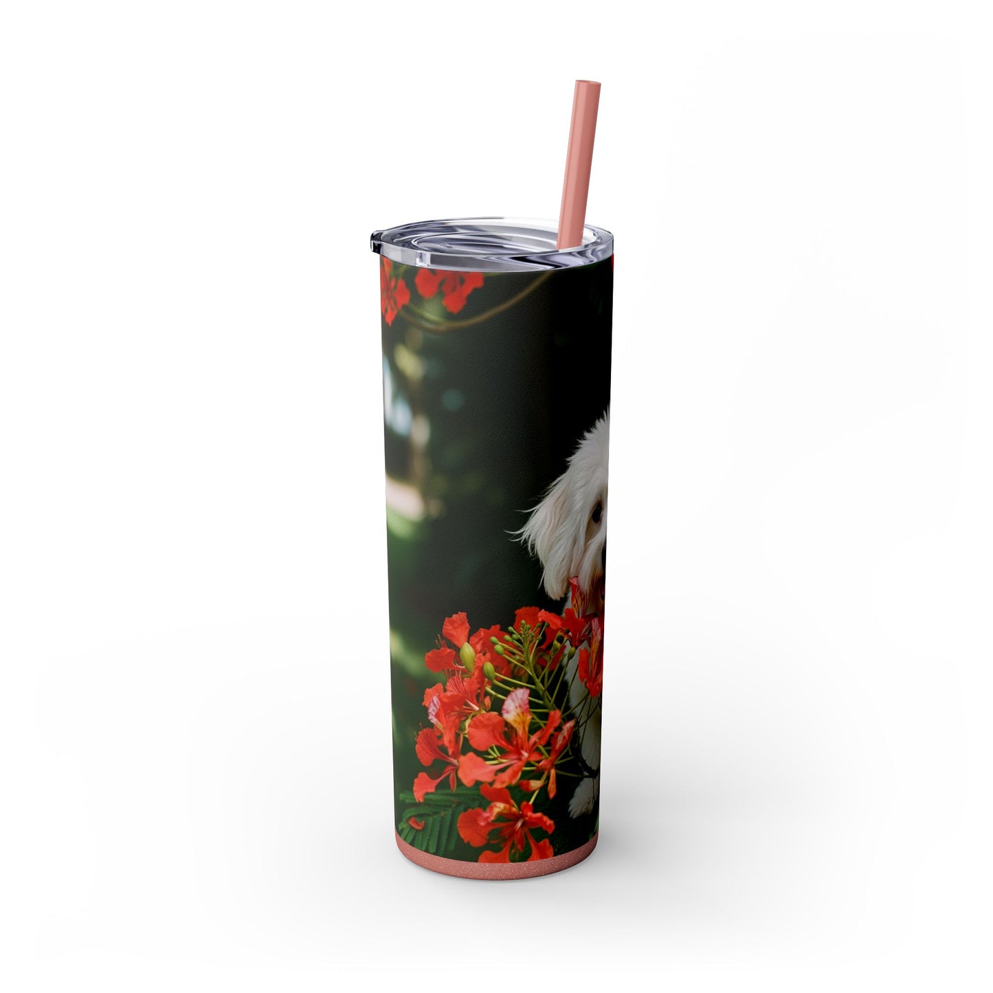 Gobelet Coton de Tuléar avec paille, 590 ml