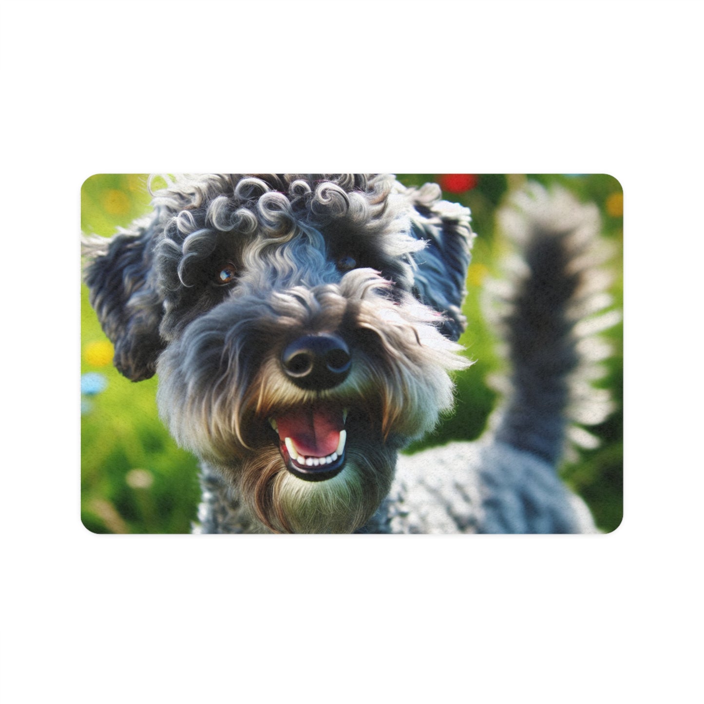 Pet Food Mat (12x18) - Kerry Blue Terrier