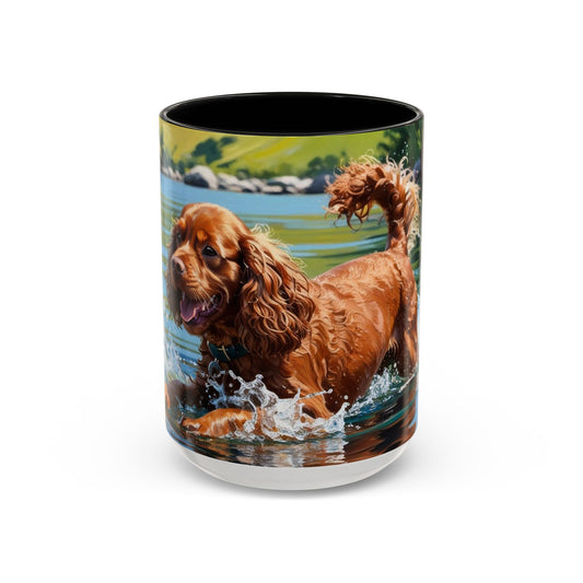 Irish Water Spaniel Accent Coffee Mug - Perfect Gift for Dog Lovers
