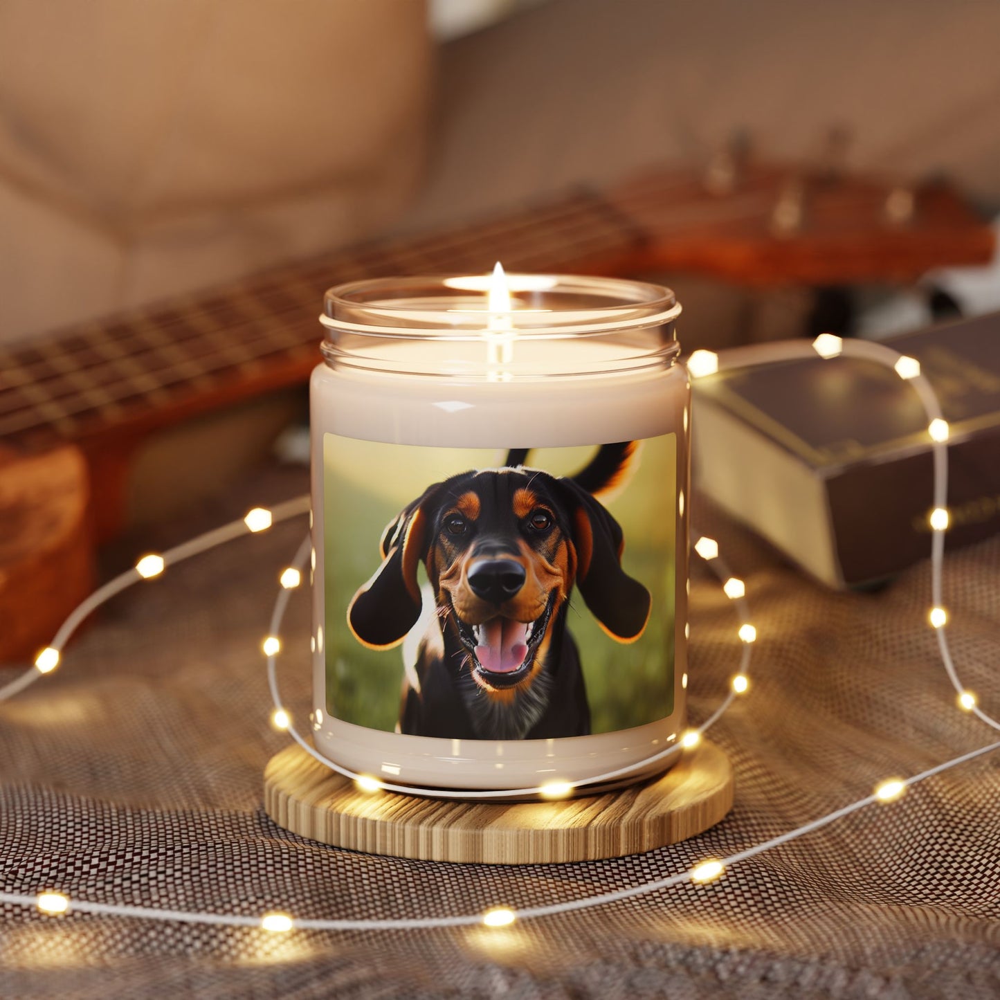 Black and Tan Coonhound- Scented Soy Candle, 9oz