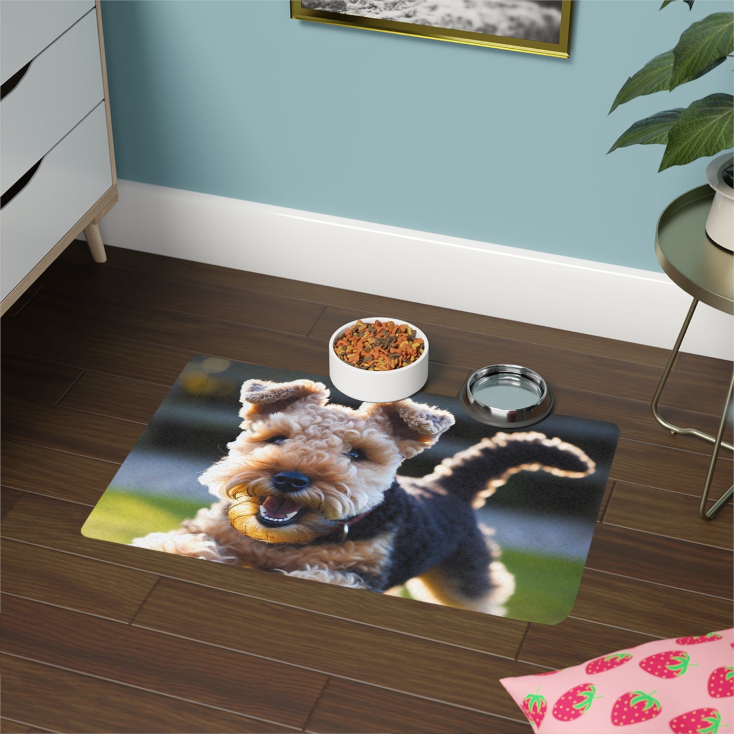 Pet Food Mat (12x18) - Lakeland Terrier