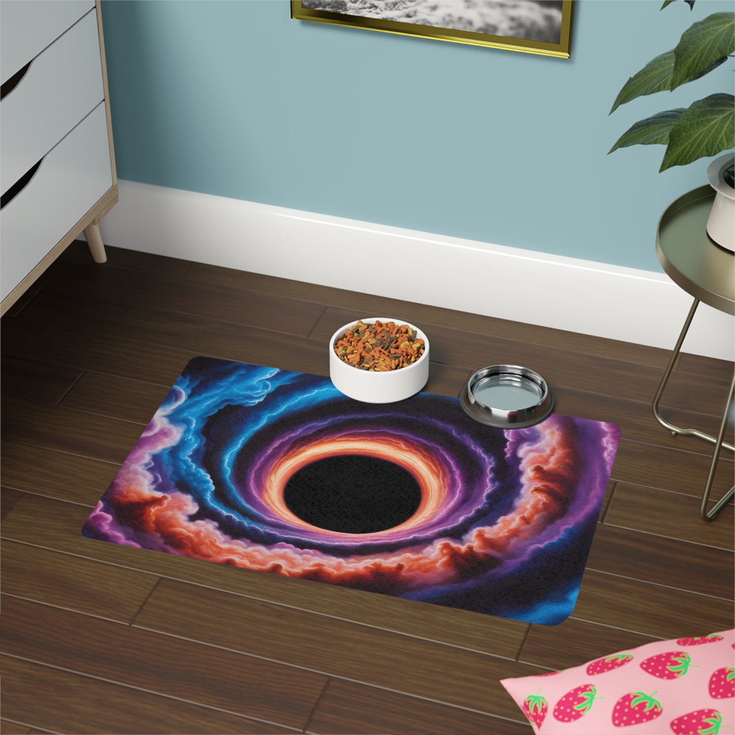 Pet Food Mat (12x18) - Optical Illusion