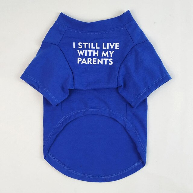 T-shirt « Je vis encore chez mes parents »