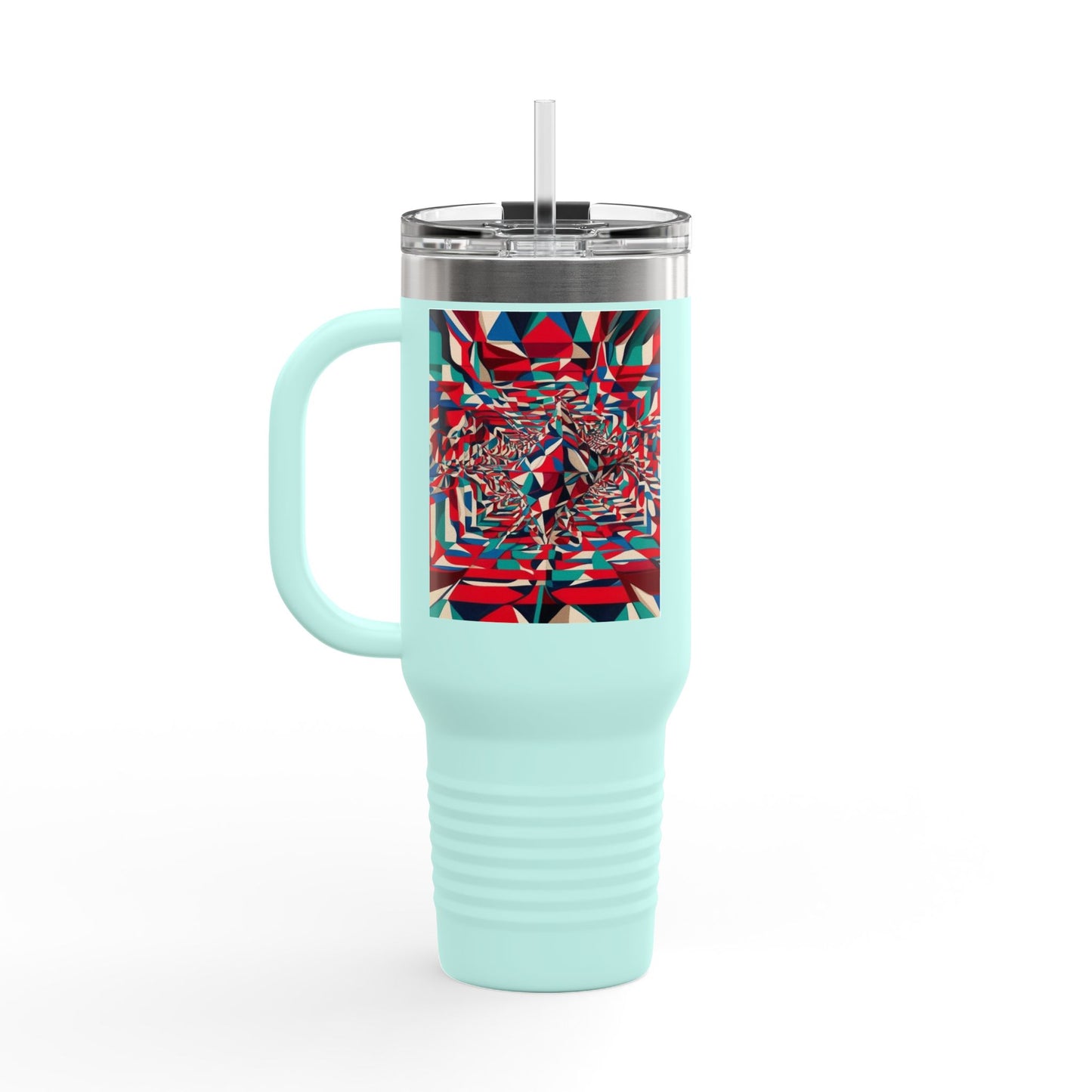 Optical Illusion Insulated Travel Mug, 40oz