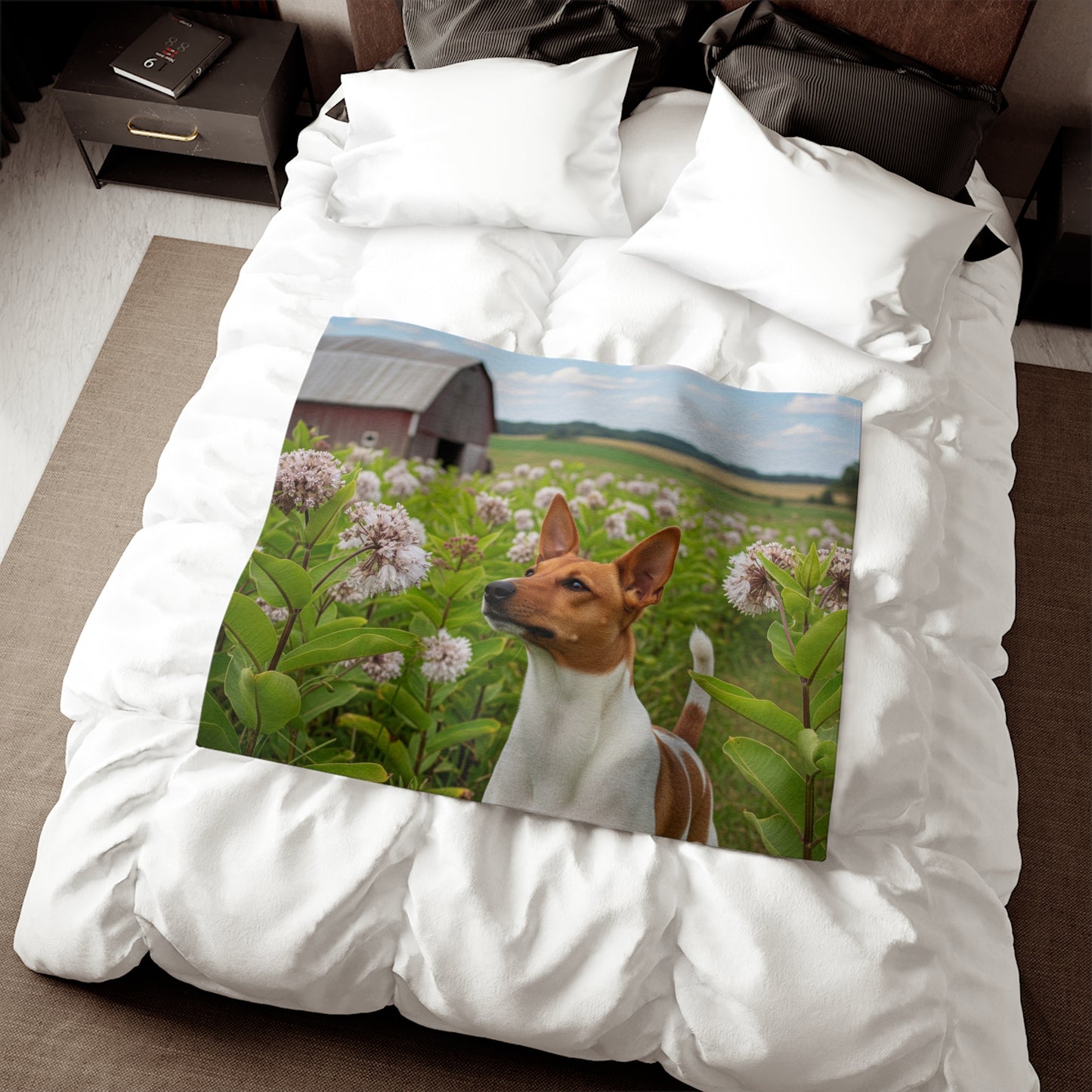 Couverture en sweat-shirt Rat Terrier
