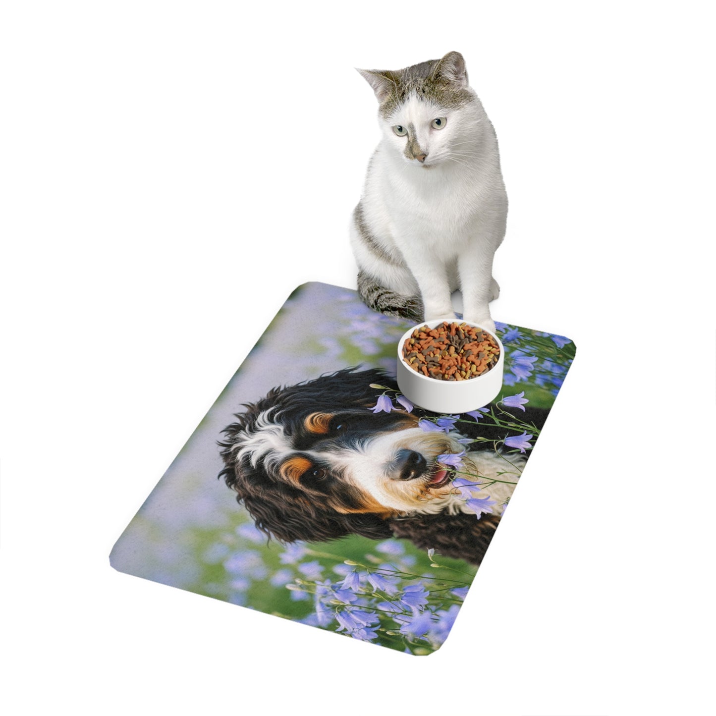 Pet Food Mat (12x18) - Bernedoodle