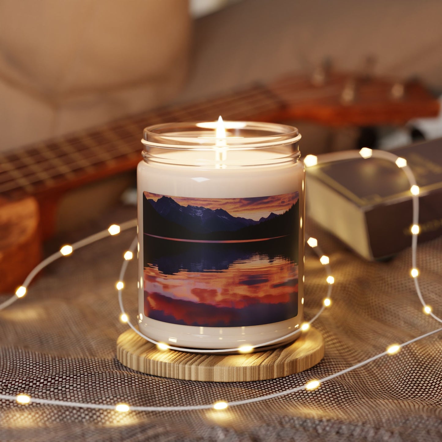 Mountain Lake Sunset- Scented Soy Candle, 9oz