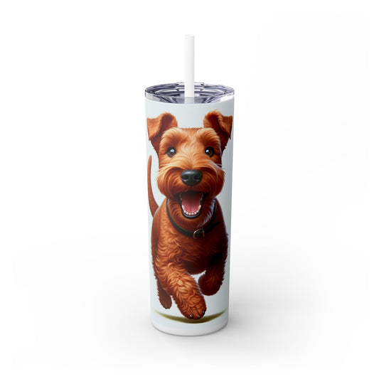 Irish Terrier Tumbler with Straw, 20oz