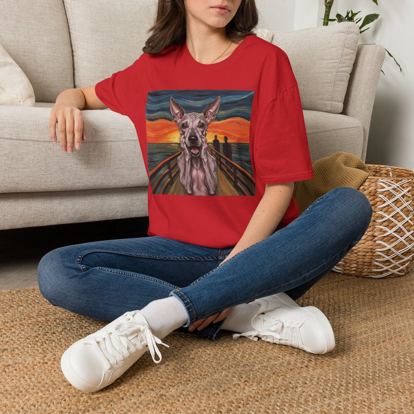 Canine Canvas Collection: Munch Homage Tee Shirt
