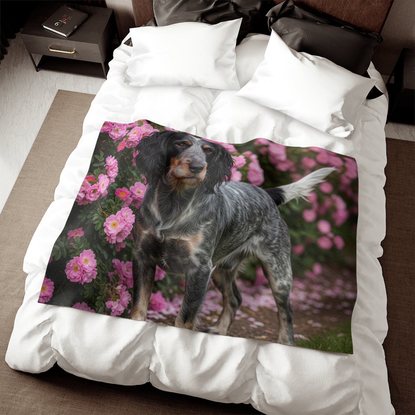 Blue Picardy Spaniel Sweatshirt Blanket