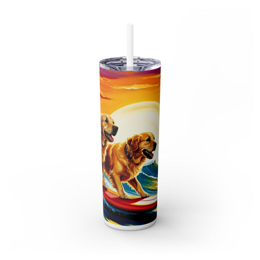 Surf Dogs Tumbler with Straw, 20oz