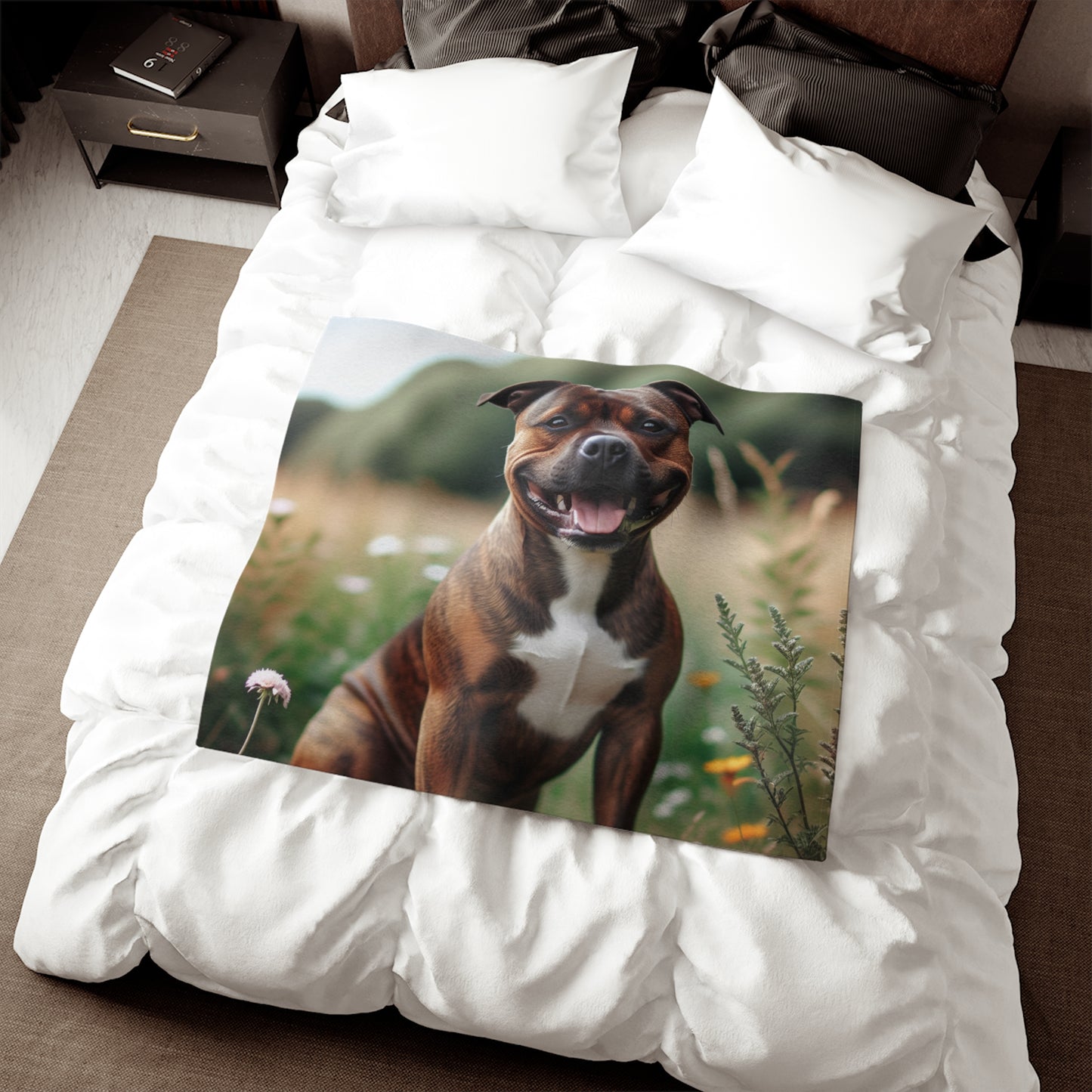 Staffordshire Bull Terrier Sweatshirt Blanket