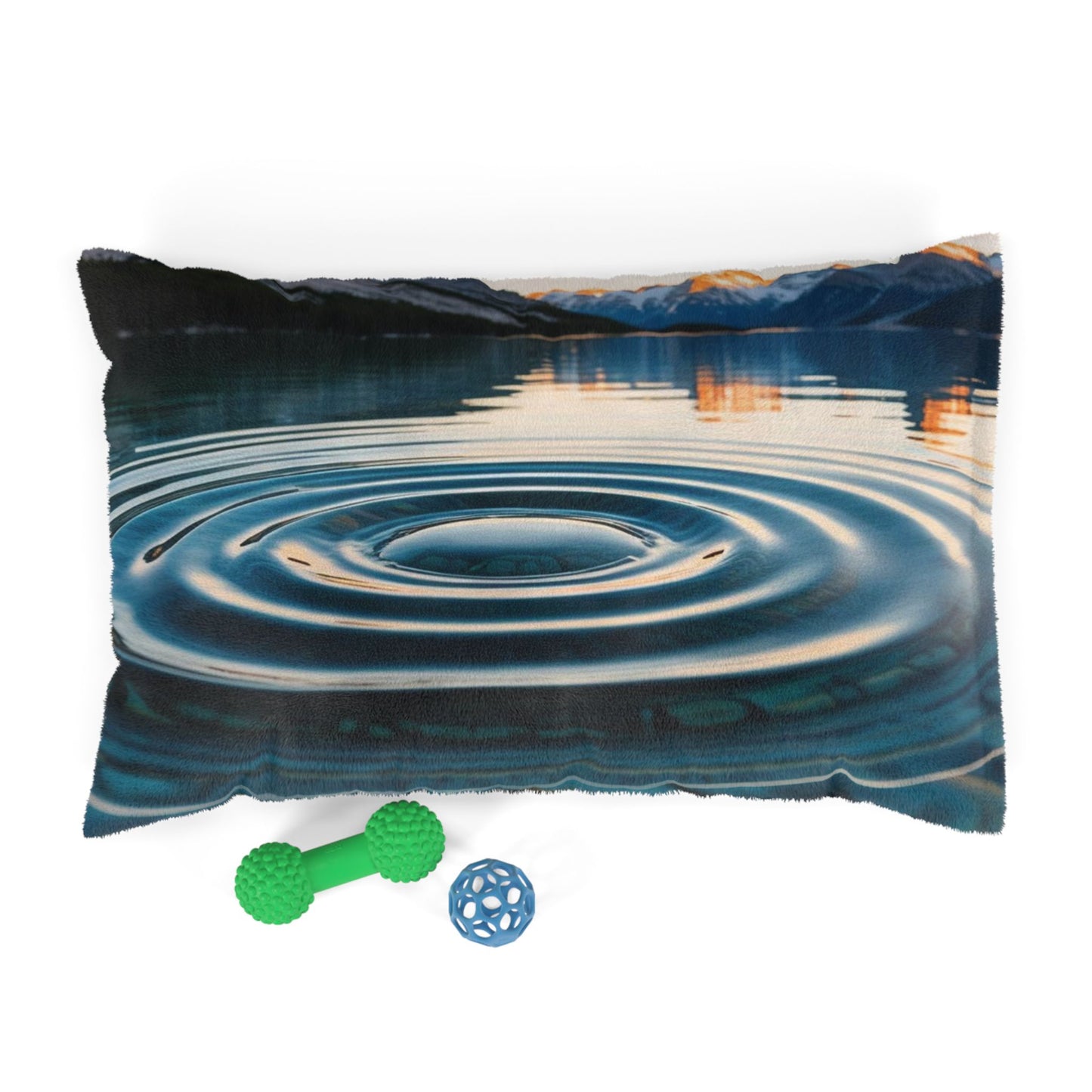 Ripple in a Mountain Lake Pet Bed
