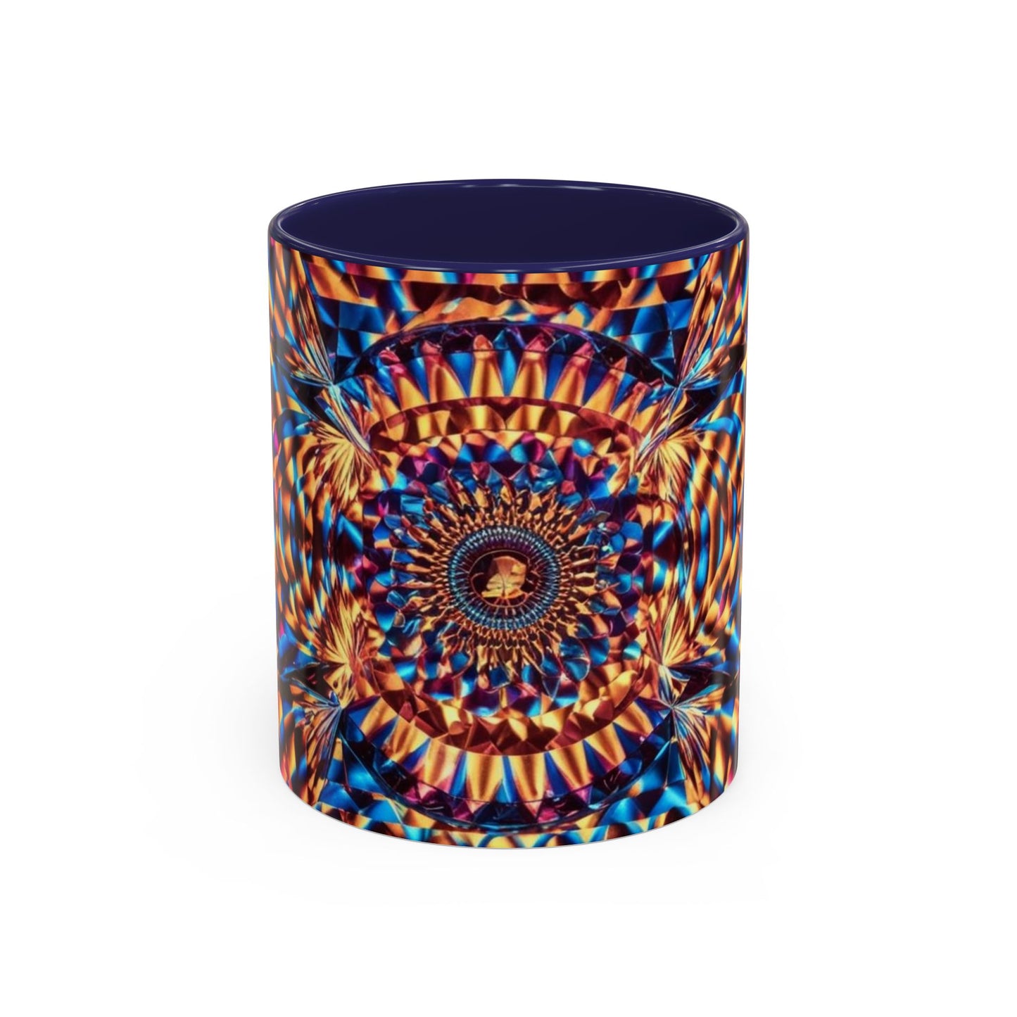 Optical Illusion Accent Mug – Ceramic Coffee Cup