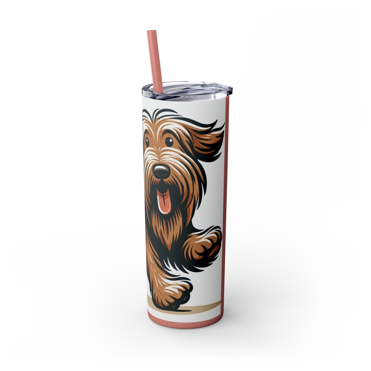 Otterhound Skinny Tumbler with Straw, 20oz