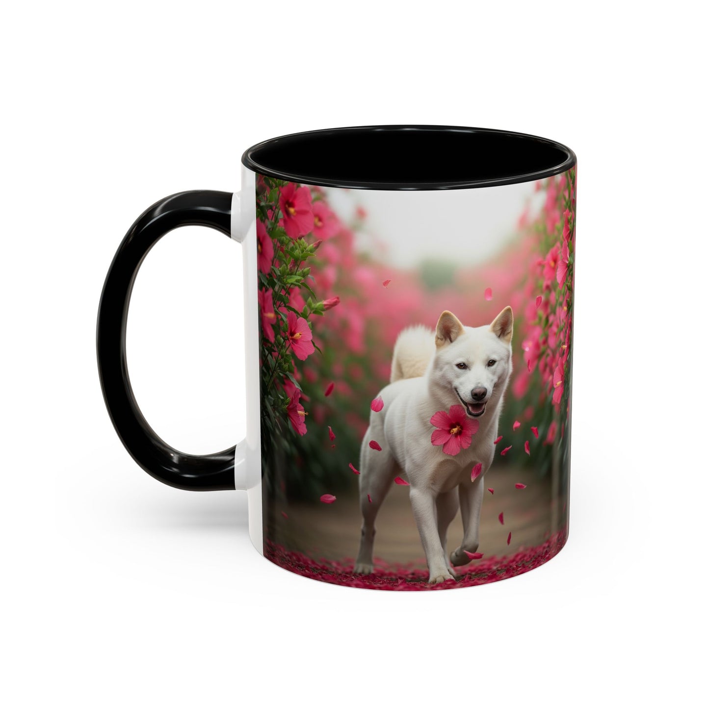 Taza de café con diseño de perro Jindo coreano: el regalo perfecto para los amantes de los perros.